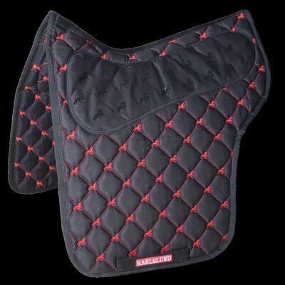 Saddle pad, Glói, Black/red