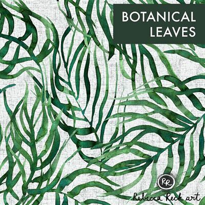 Botanical Leaves BIO-French Terry