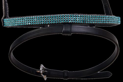 Combined noseband, 4 rows crystals