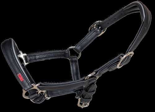 Soft Comfort Leather Foal Halter, Gray