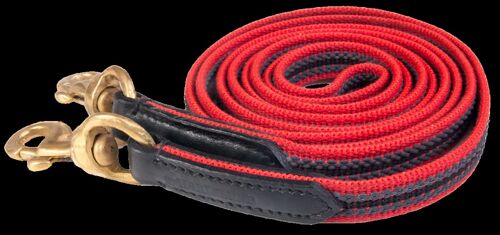 Woven rubber reins