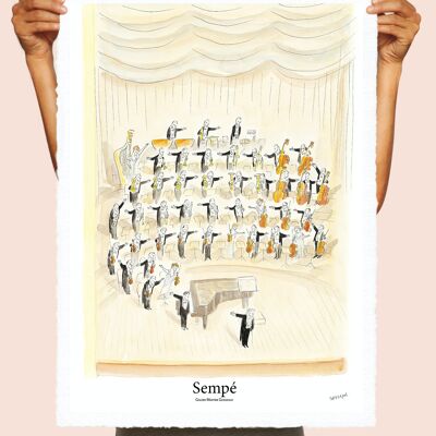 AFFICHE 56x76cm SEMPE ORCHESTRE