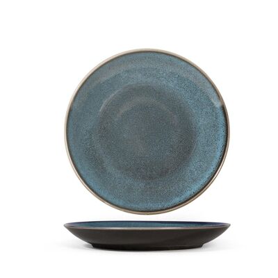 Marrakesh fruit plate in stoneware assorted colors 20.5 cm.