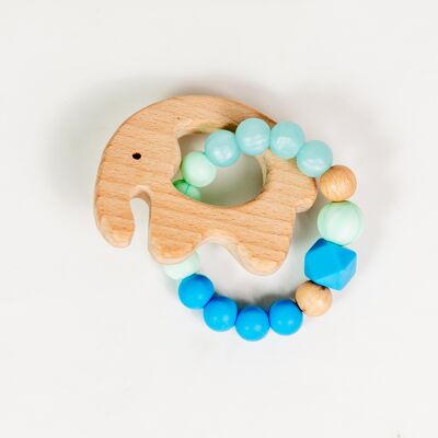 Silicone Baby Teether-Bracelet,  light blue