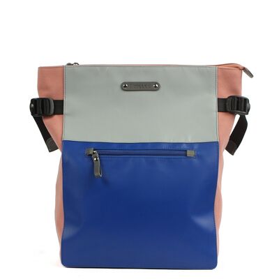City backpack Belis 7.1 blue-grey-salmon