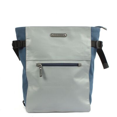 City backpack Belis 7.1 grey-blue