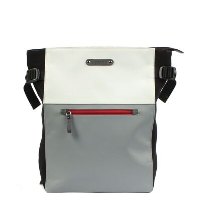 City backpack Belis 7.1 grey-white-black