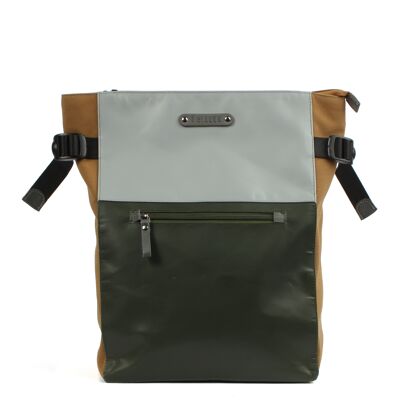 City backpack Belis 7.1 junglegreen-grey-khaki