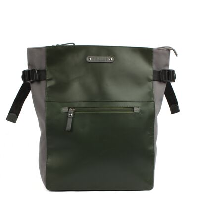 City backpack Belis 7.1 jungle green-grey