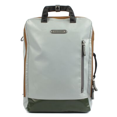 Laptop backpack Agal 7.2 M grey-junglegreen-khaki