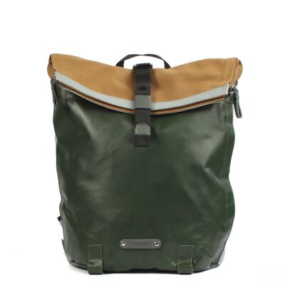 City backpack Dwars 7.4 junglegreen-grey-khaki