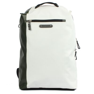 Laptop backpack Lenis 7.1 white-jungle green