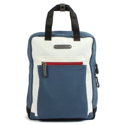 Sac à dos shopper Neldem 7.2 bleu-blanc