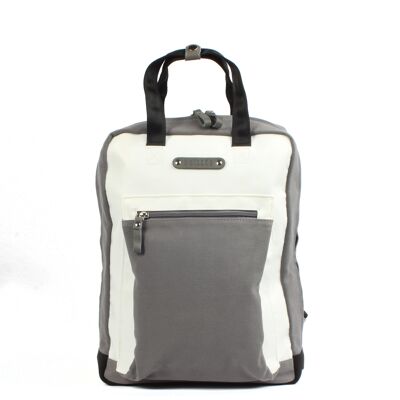 Shopper backpack Neldem 7.2 grey-white