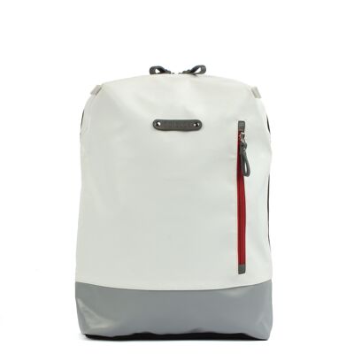 City backpack Novis 7.1 white-grey-blue