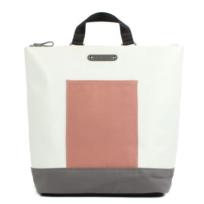 Shopper backpack Nusin 7.1 white-salmon