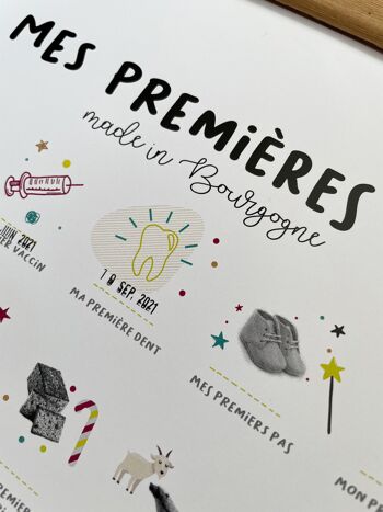 Affiche MES PREMIERES FOIS Made in BOURGOGNE version Douce 5