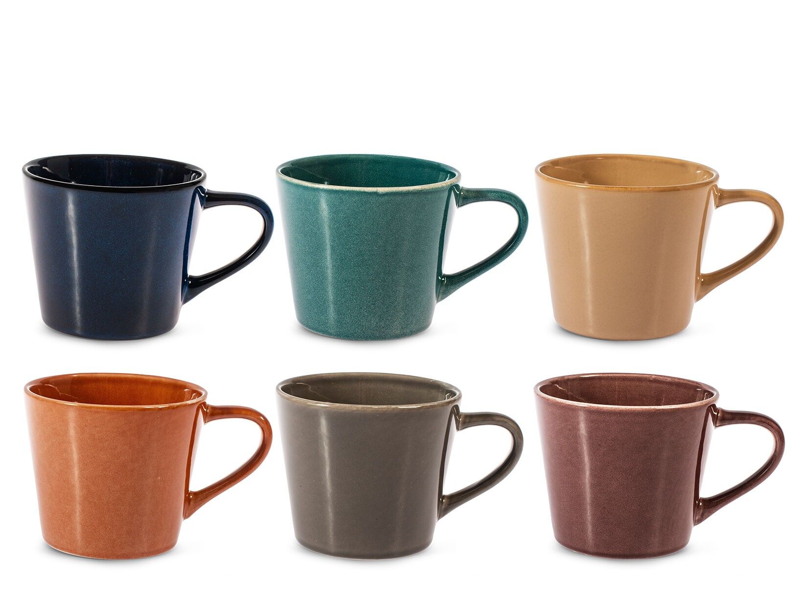 Tasse jumbo en grès Tierra sans soucoupe couleurs assorties cc 460.