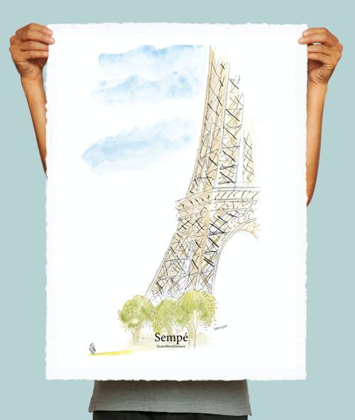 AFFICHE 56x76cm SEMPE TOUR EIFFEL