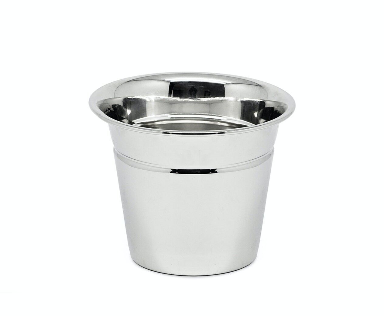 Blumenübertopf Virginia, vernickelt, Höhe 12 cm, Durchmesser 16 cm