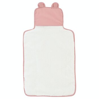 Tapis à langer de voyage Ourson - bois de rose 4