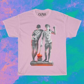 GEMINI - T-shirt gay graphique en noir et blanc, cadeau de signe du zodiaque, vêtements queer unisexes, couple gay, tee-shirt d'astrologie, né en juin 4