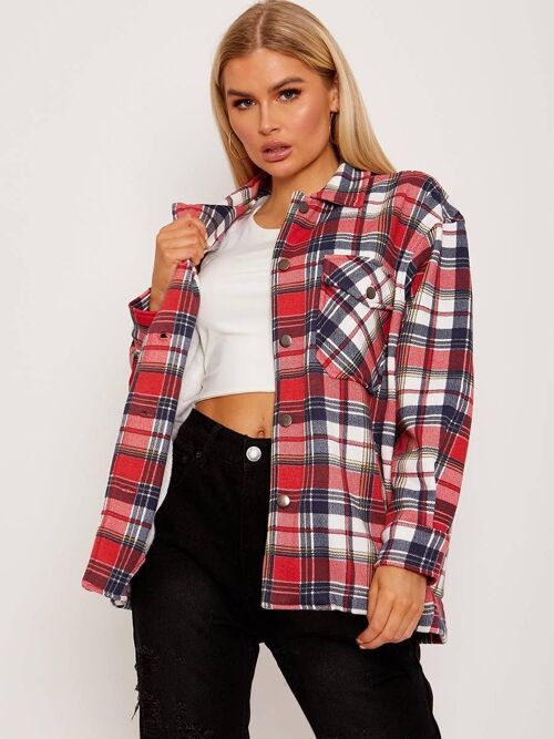 Classic  Checked Shirt Jacket Shacket