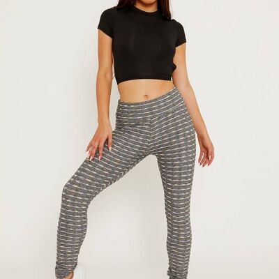 Bunte strukturierte Scrunch Butt Gym Leggings