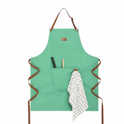 Charolais cooking apron - Mint water