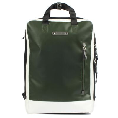 Laptop backpack Agal 7.2 M junglegreen-white