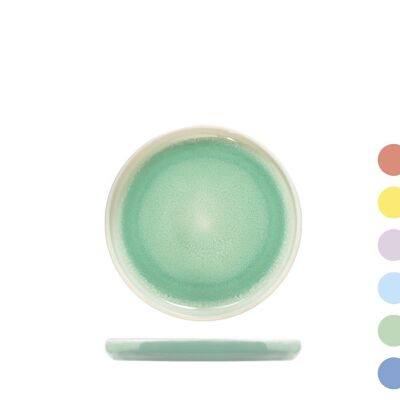 Assiette à pain Coachella en porcelaine fine cm 14,5 couleurs assorties.