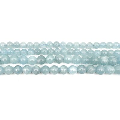 Row of aquamarine in 8mm