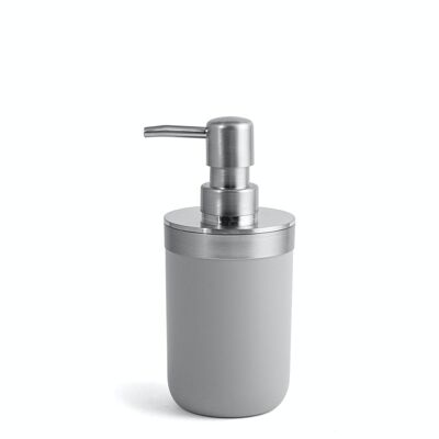 Gray plastic soap dispenser cm 17