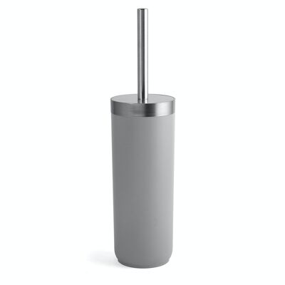 Toilet brush holder in gray plastic and steel cm 38,5.