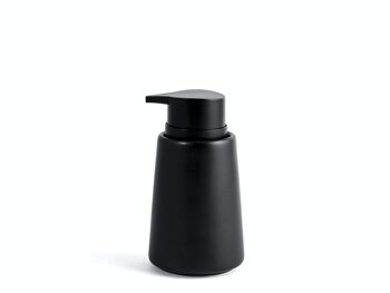 Distributeur de savon en céramique noire cm 15,5. 1