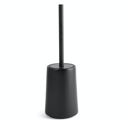 Black ceramic toilet brush holder cm 39.