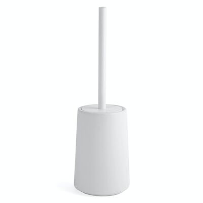 Toilet brush holder in white ceramic cm 39.
