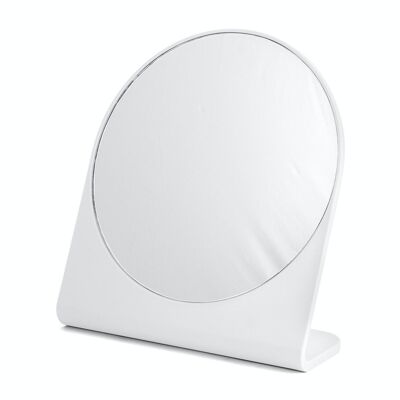 Standing mirror in white plastic cm 20.