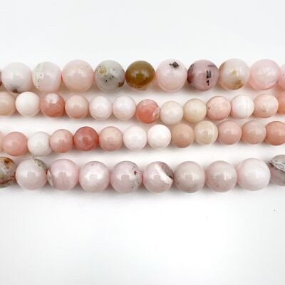 Row Pink Opal, 6mm stones