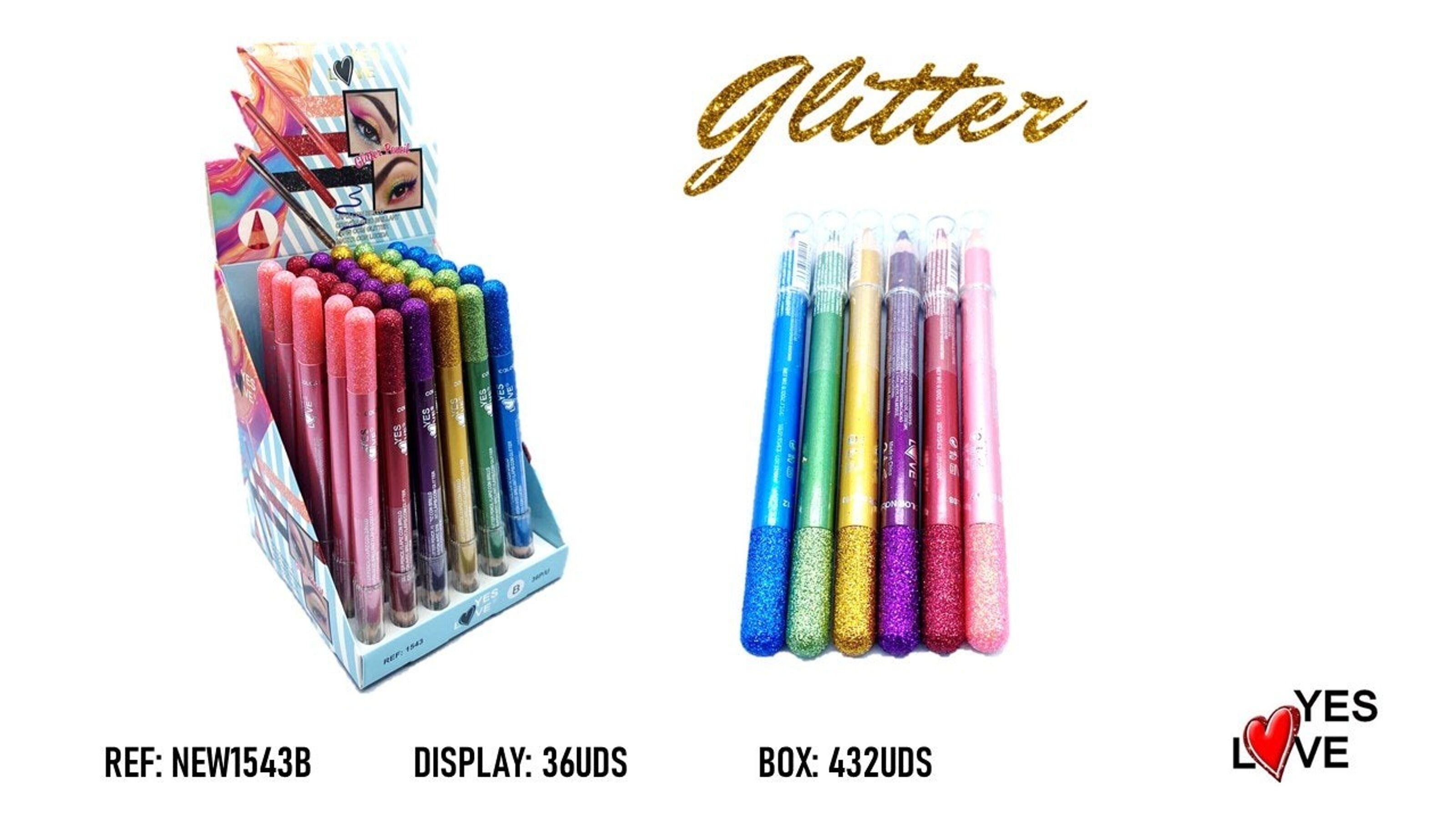 96 Wholesale Glitter Pencils - at 