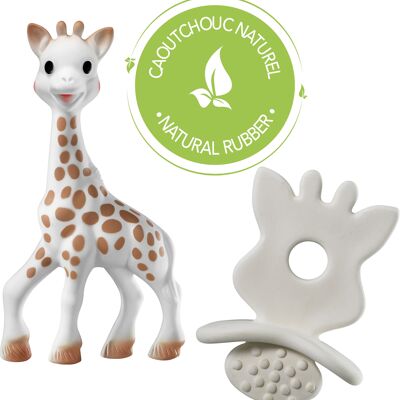 Sophie la girafe + SO'PURE Schnuller 100% natürliche Hevea