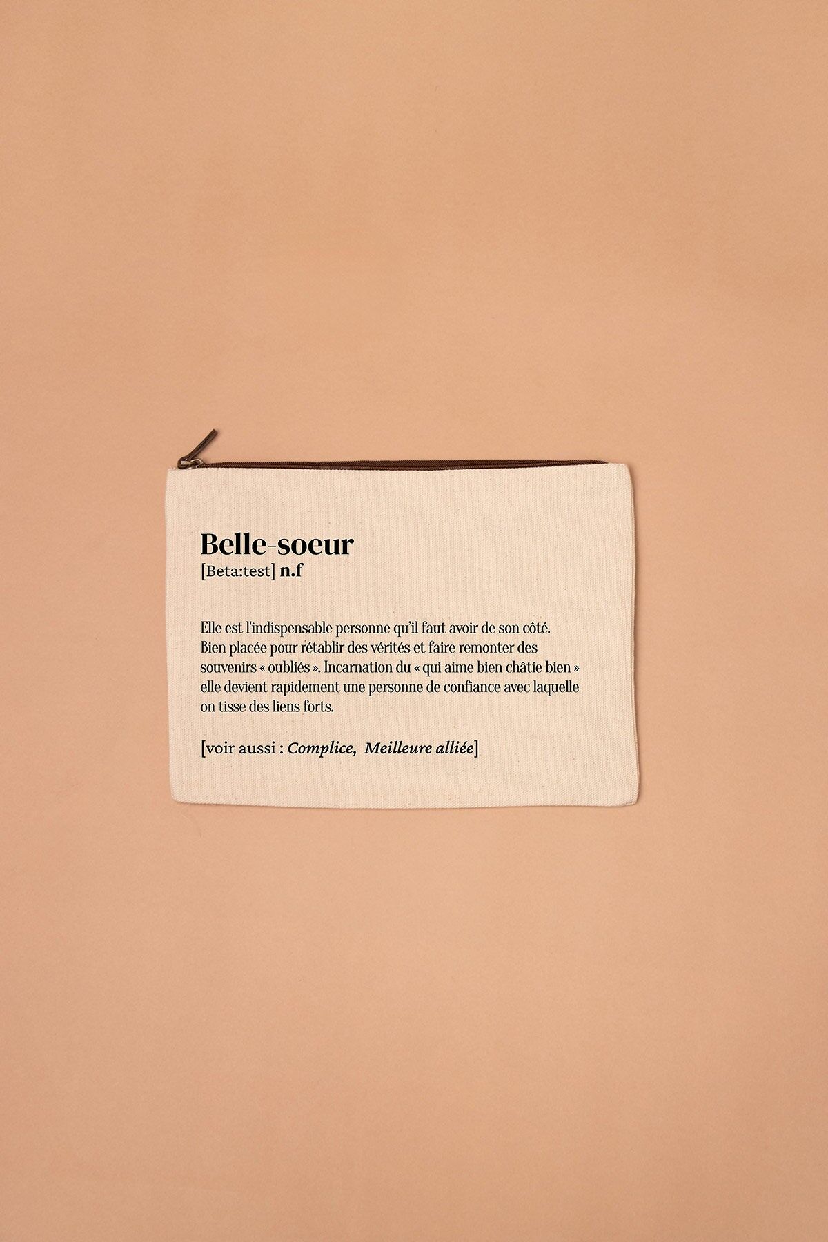 Trousse définition Belle-soeur 25x18cm