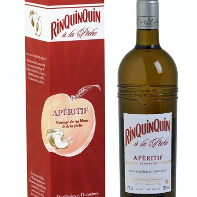 Peach rinquinquin, wine-based aperitif