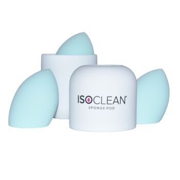 ISOCLEAN Cosmétique Maquillage Éponge Pod - Avec Éponge Duo - Paquet de 2 2