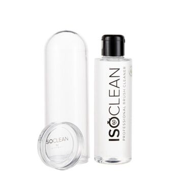 ISOCLEAN Nettoyant pour pinceaux de maquillage 165 ml facile à verser avec plateau de trempage amovible 2