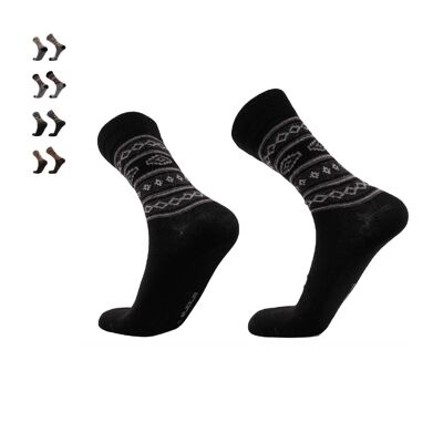 Inka I City Socks I Alpaca, Bamboo & Merino for Men & Women - Black | ANDINA OUTDOORS