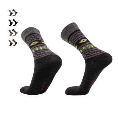 Inka I City Socks I Alpaca, Bamboo & Merino for Men & Women - Charcoal | ANDINA OUTDOORS