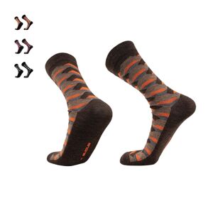 Chaussettes Hexagon I City I Alpaga, Bambou & Mérinos pour Homme & Femme - Marron | ANDINA EN PLEIN AIR