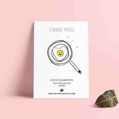 Pin's - I egg you - Fried egg love