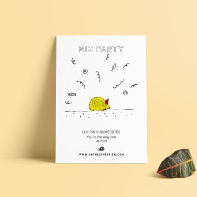 Pin's - Big Party - Hedgehog